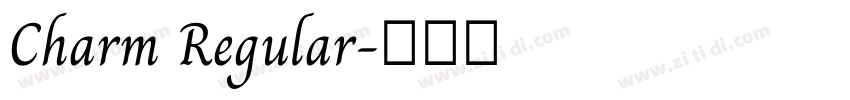 Charm Regular字体转换